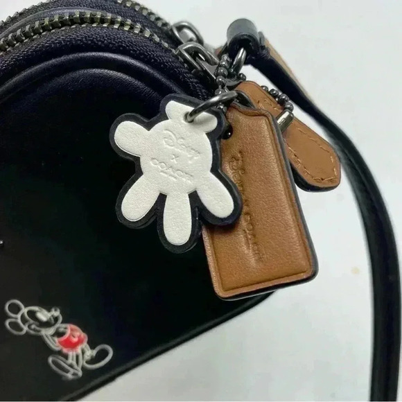 Disney X Coach Mickey Mouse Small Black Crossbody LIMITED EDITION Leather Bag - Picture 11 of 12